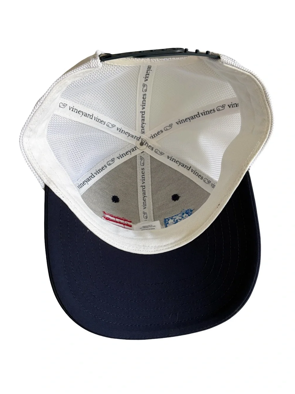 Vineyard Vines Youth American Flag Mesh Trucker Snapback Hat NWOT